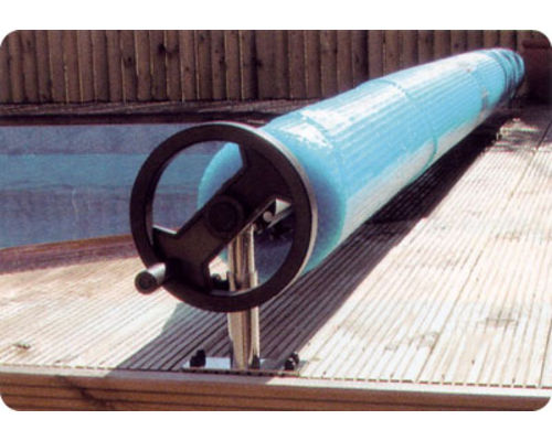 above ground solar cover reel system
